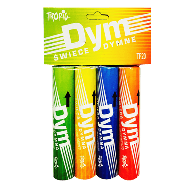 PAQUET DE 4 FUMIGÈNES MULTI COULEURS